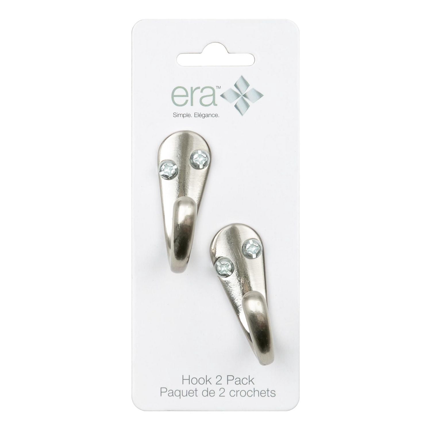 Era Single Paquet de 2 Crochet Nickel