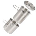 thumbnail image 3 of Ensemble de Cuisine de Camping, Ustensiles de Cuisine en Acier Inoxydable pour Pique-Nique, Randonnée, Camping, 3 of 8
