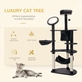 thumbnail image 4 of PawHut Multi-Level Plush Cat Tree for Large Cats Adult, 60" H, Dark Grey, 4 of 8