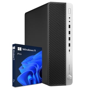 HP Ordinateurs de jeu EliteDesk 800 G4 SFF Windows 11 Pro Bureau/ GeForce RTX 3050 6GB GDDR6/ Intel. i7 Hexa-Core 8th Gen/ 16GB DDR4 RAM/ 2000GB NVMe SSD/ WIFI-Rénové