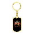 thumbnail image 4 of Finest Mode Of Transportation Cycling Stainless Steel or 18k Gold Premium Swivel Dog Tag Keychain, 4 of 8