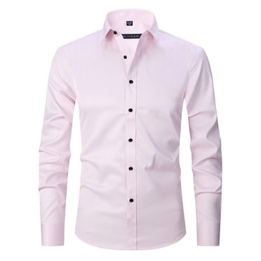 Long Sleeve Shirt Men Mens Long Sleeve Dress Shirt Regular Fit Casual Button-Down Solid Long Sleeve Turndown Collar Blouse & Shirt Men Long Sleeve Shirt Men Shirts Long Sleeve