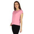 thumbnail image 4 of Inkmeso Solid Short Sleeve Basic T-Shirt For Womens Patch Pocket Casual Summer Basic Top, 4 of 7