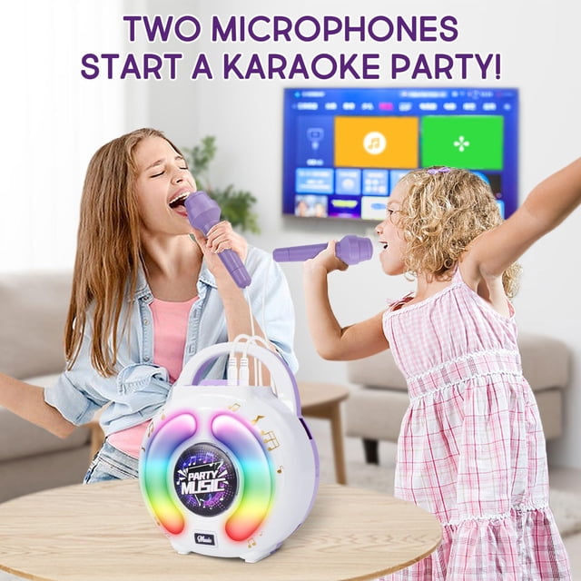 Deals of The Day Clearance! Bluetooth Karaoke Speaker, Effortless Singing Machine, High-Quality Bluetooth Karaoke System for Parties, Events, and Home Entertainment