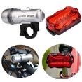 thumbnail image 1 of EGNMCR 5 LED Lamp Bicycle Bike Front Light + Rear Flashlight Light Light, 1 of 7