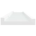 thumbnail image 3 of vidaXL Picture Frame Ledge Shelves 2 pcs White 40x9x3 cm MDF, 3 of 5
