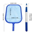 thumbnail image 3 of Pool Net Skimmer,Pool Net with Pole Pool Cleaning Standard Shallow Water Leaf Net with 3 Sections Retractable Aluminum Rods Pool Nets for Cleaning,Pool Leaf Net,Pool Cleaning Net, 3 of 7