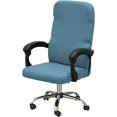 thumbnail image 1 of Office Chair Covers,Stretch Thick Computer Rotating Chair Cover with Zipper,for Office Desk Computer Chair Four Seasons(Sea Blue,L), 1 of 5