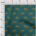 thumbnail image 1 of oneOone Cotton Cambric Fabric Elephant Block Printed Craft Fabric BTY 56 Inch Wide, 1 of 4