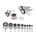 thumbnail image 3 of 36Pcs Ear Stretching Tapers Kit Stainless Steel Ear Gauges Body Piercing Jewelry, 3 of 8
