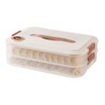thumbnail image 1 of Birdeem 1-4 Layer Food Storage Container Transparent Food Preservation Box for Kitchen and Refrigerator Dumpling Box Well Sealed, 1 of 12