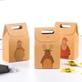 thumbnail image 4 of Christmas Treat Box Cartoon Creative Candy Treat Box Kraft Paper Box, 4 of 10