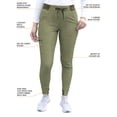 thumbnail image 4 of Adar Pro Heather Scrubs For Women - Ultimate Yoga Jogger Scrub Pants, 4 of 8