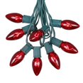 thumbnail image 1 of Novelty Lights 25 Foot C9 Twinkle Outdoor Patio Christmas String Light Set, Red, Green Wire, 25 Bulbs, 1 of 6