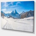 thumbnail image 2 of Winter in Bavarian Alps Panorama - Landscape Canvas Art Print, 2 of 4