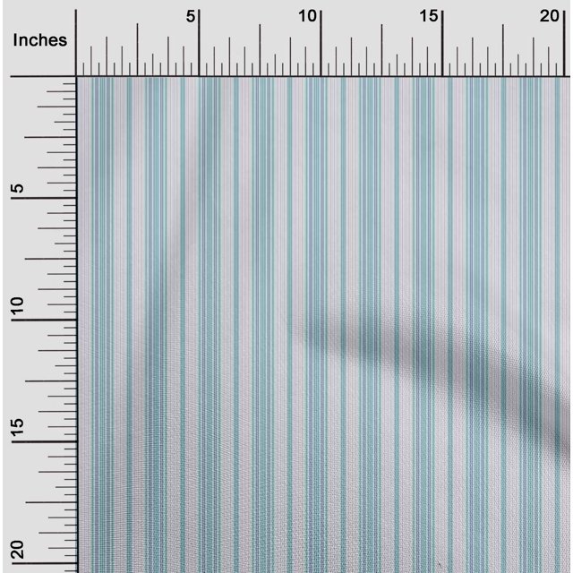oneOone Georgette Viscose Fabric Multicolor Stripe Decor Fabric Printed BTY 42 Inch Wide