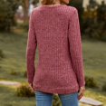 thumbnail image 4 of vdgthytj Sweaters for Women Long Sleeve Fall Fashion V Neck Knitted Tops Comfort Soft Basic Pullover Shirts, 4 of 4