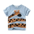 thumbnail image 1 of PMVFHDE T-Shirt Camouflage à Manches Courtes pour Garçons et Filles avec Imprimé Graphique, Col Rond, Haut Décontracté pour Enfants Design Unisexe, Séchage Rapide, Bleu Clair, 5 Ans, 1 of 2