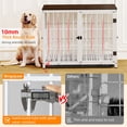 thumbnail image 4 of Wisfor Cage/chenil pour Chien Robuste Blanc de 36 Pouces, Meuble Télé, Table d'Appoint en Bois, Meuble, 4 of 5