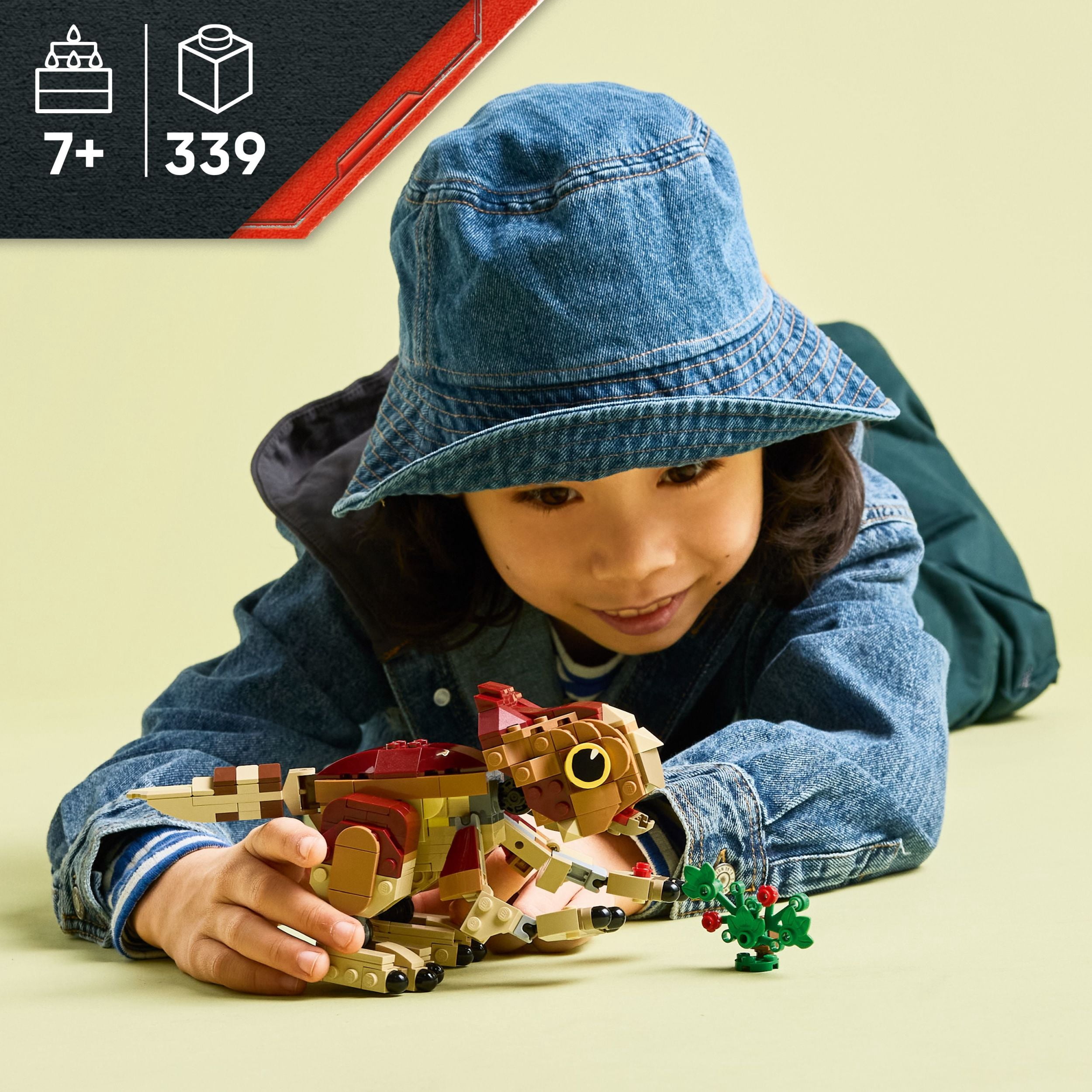 LEGO Jurassic World Bébé Dinosaure Dolores : Aquilops, Ensemble de Jouet 76970