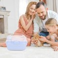 thumbnail image 4 of Hamster Small Cage Plastic Hamster Carrier Breathable Small Pets Box Portable Hamster Box, 4 of 9