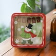 thumbnail image 2 of Bovemsi Christmas Candy Tin Box—Cookie Candy Storage Tins Christmas Cookie Tins Containers With Lids For Confectioneries Holiday Giving Square With Gold Christmas Card Tin Holder Boxes, 2 of 9