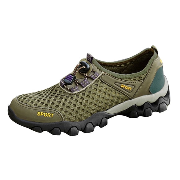 krdevn Barefoot Shoes Women/Men - Men Summer Mesh Breathable Hiking Shoes Walking Shoes Outdoor Travel Shoes Sports Shoes,River Trekking Shoes, Fishing Wader Boots