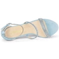 thumbnail image 4 of BLISSFUL STEP Women's Rhinestone Ankle Strap Heel Sandals, 4 of 6
