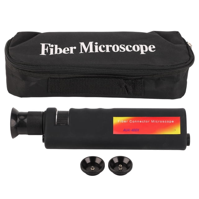 Microscope à Fibre Optique Portatif, Loupe de Fibre Optique Mesure Précise 400X pour SC FC ST LC