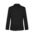 thumbnail image 2 of Raenseen Garçons Enfants Sport Blazer Gentleman Manches Longues Coupe Classique Veste de Complet à Revers Manteau à Simple Boutonnage Vêtement d'Extérieur Noir 6, 2 of 6