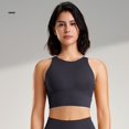thumbnail image 2 of Yuyuzo Sports Bras for Women Wireless High Support Seamless Stretchy Full Coverage Active Workout Crop Tank Tops, 2 of 4