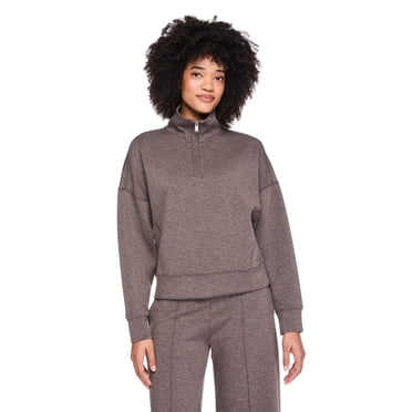 George Women's Scubaknit Quarter Zip Pullover