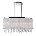 thumbnail image 2 of CWI Lighting Benson 5 Light Drum Shade Chandelier With Chrome Finish, 2 of 3