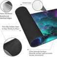 thumbnail image 4 of Cool Galaxy Nebula Purple Black Mouse Pad Large Extended NonSlip Rubber Base Mousepad (11.8" x 31.5"), Stitched Edges, Perfect for Gaming PC Desktop, SpaceThemed, 4 of 6