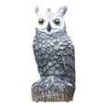 thumbnail image 1 of Almencla Sculpture d'Épouvantail Hibou Décoration d'Halloween Extérieure Hibou Oiseau Dissuasifs pour Cour Extérieur A, 1 of 8