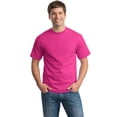thumbnail image 3 of Hanes TAGLESS Men`s T-Shirt - Best-Seller, S, Wow Pink, 3 of 7