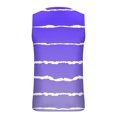 thumbnail image 3 of IROINID Hommes Chemises Sans Manches, Hommes Occasionnels Mode Gradation Stripe Impression Pull Col Rond Débardeurs de Sport, 3 of 4