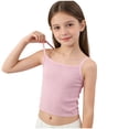 thumbnail image 1 of KyCheLot Girls' Solid Color Tank Tops Sleeveless Scoop Neck Spaghetti Strap Tank Tops Casual Summer Camisole, 1 of 9