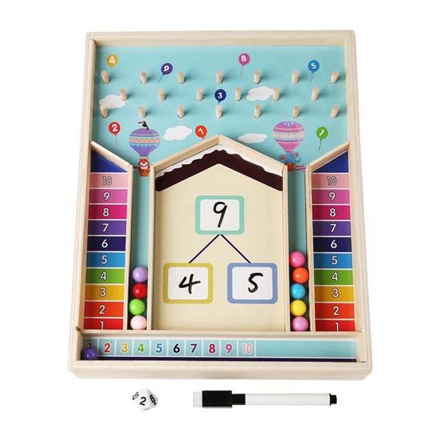 lionlar Kid Math Learning Toys Educational Wooden Board for Children Preschool Girls