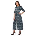 thumbnail image 3 of Moomaya Printed Kurta Summer Wear Ladies Kurti Front Slit Tunic Tops Women, 3 of 5