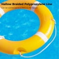 thumbnail image 3 of Braided Polypropylene Line, 5.9" Lifebuoy Rope With Spring Hook for Ring Buoy, Hollow Life Rope Single Hook Fire Rescue Rope, Heaving Line Outdoor Climbing Rope, 3 of 6