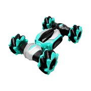 Green Rc Car 4Wd Radio Control Stunt Car Gesture Induction Twisting Off Road Vehicle Climb Crawler Cars With Remote For Kids Size Approx 8.86X5.91X4.72In