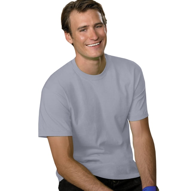 Hanes T-shirt à Manches Courtes pour Hommes 5,2 oz, m, Acier Pâle