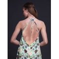 thumbnail image 3 of Bimba Robe Décontractée Florale Longue Dos Nu à Col Licou pour Femmes, Robe de Plage Imprimée - X-Grand, 3 of 6