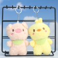 thumbnail image 1 of Plush Pendant Elastic Multifunctional PP Cotton Pink Pig Stuffed Toy Keyring for Girls, 1 of 8