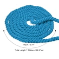 thumbnail image 2 of Unique Bargains 25 Feet Tug of War Rope for Adults Teen 3-Strand Natural Twisted Cotton Rope with Flag Blue, 2 of 7
