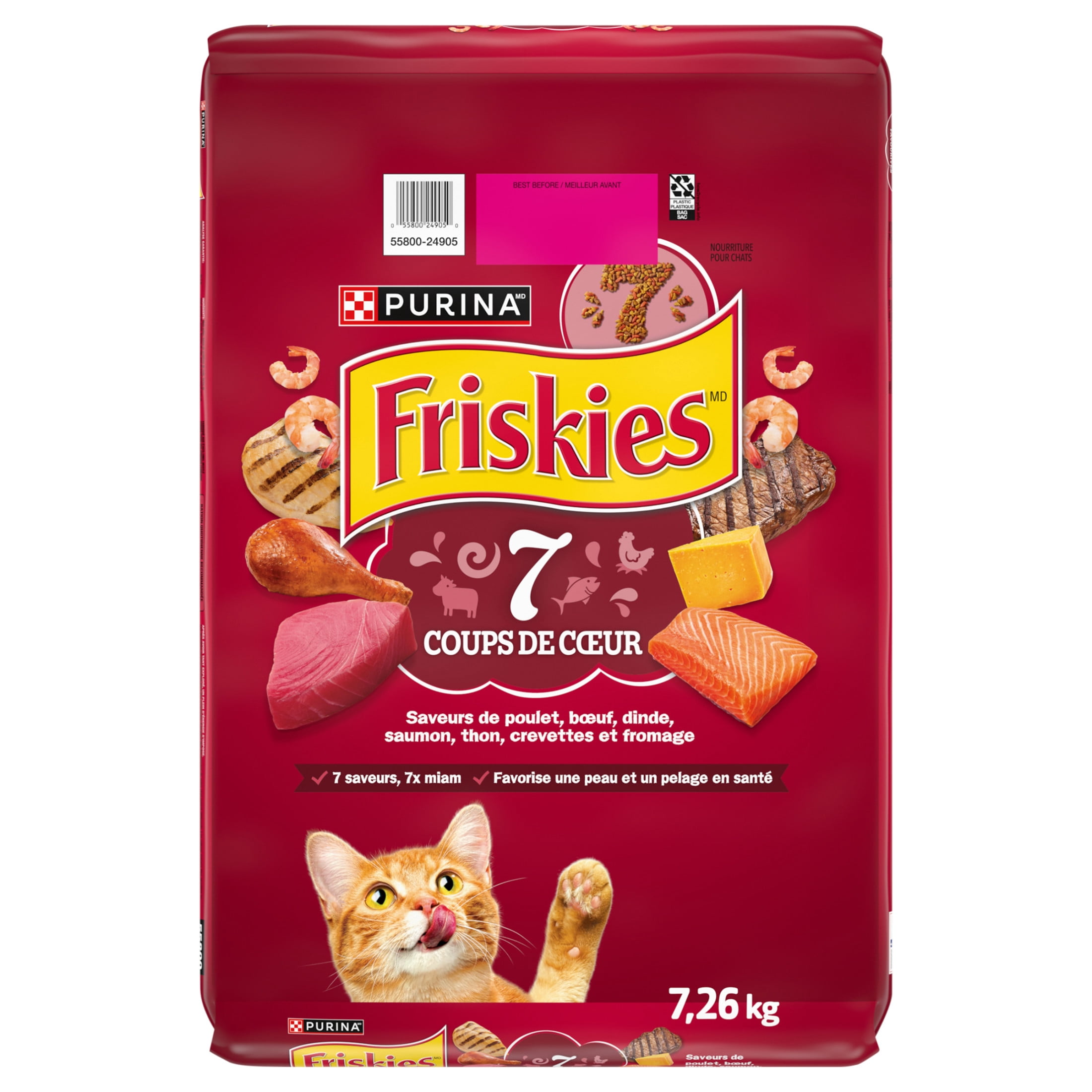Friskies 7 Nourriture Sèche pour Chats 1.4kg