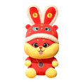 thumbnail image 2 of lionlar Chinese New Year Rabbit Doll Stuffed Animals Bunny Cute for Table New Year Large, 2 of 9