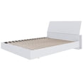 thumbnail image 2 of Nexera Paris Platform Bed and Headboard, White, 2 of 6