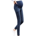 thumbnail image 2 of Maternity Pregnancy Skinny Trousers Jeans Over The Pants Elastic, 2 of 9